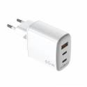 Celly Cargador Gan 1Usb 2Usb-C 65w WH