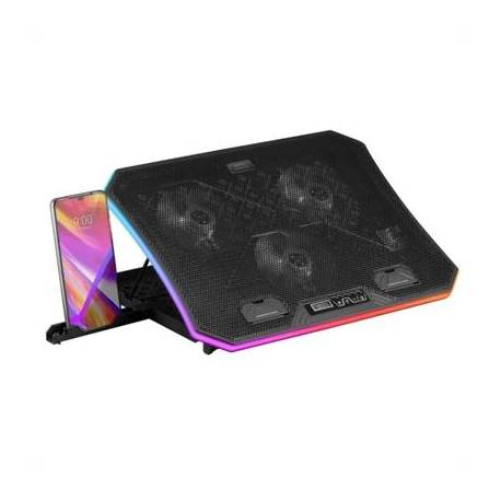 MARS GAMING Base Refrig. portatil 19' +sopor movil