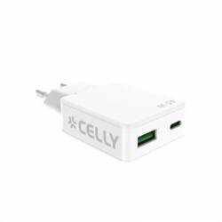 Celly Cargador 1 Usb-C 1 Usb- A 45w