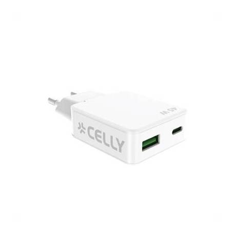 Celly Cargador 1 Usb-C 1 Usb- A 45w