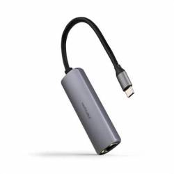 Nanocable Conversor USB-C Ethernet carga PD