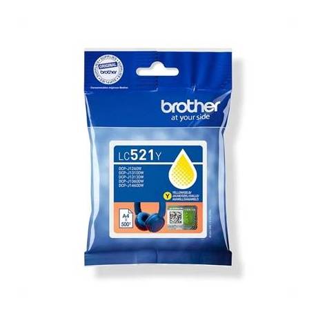Brother Cartucho LC521Y Amarillo