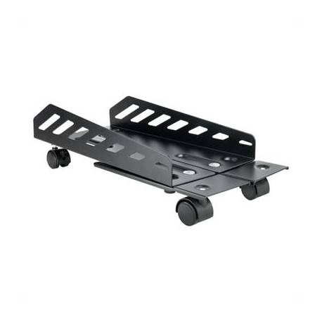 Tooq Soporte para CPU de suelo con ruedas negro