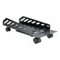 Tooq Soporte para CPU de suelo con ruedas negro