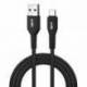 iggual Cable USB-A a tipo C 3A 180 cm trenzado