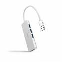 Nanocable Hub USB 3.0 4 x USB 3.0 10cm. Gris