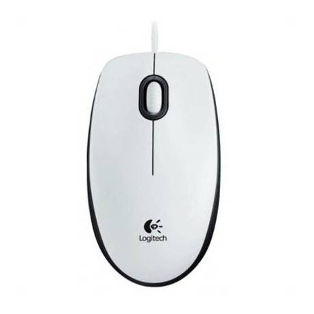 Logitech B100 Ratón Blanco OEM