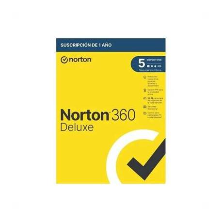 NORTON 360 DELUXE 50GB ES 1L/1A ESD