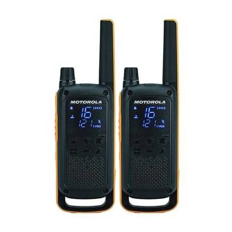 MOTOROLA T82 Extrem Walkie Talkie Duo UK con Adapt