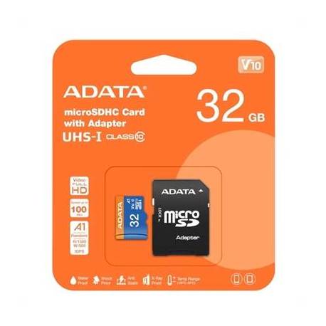 ADATA MicroSDHC 32GB UHS-I CLASS10 c/adapt
